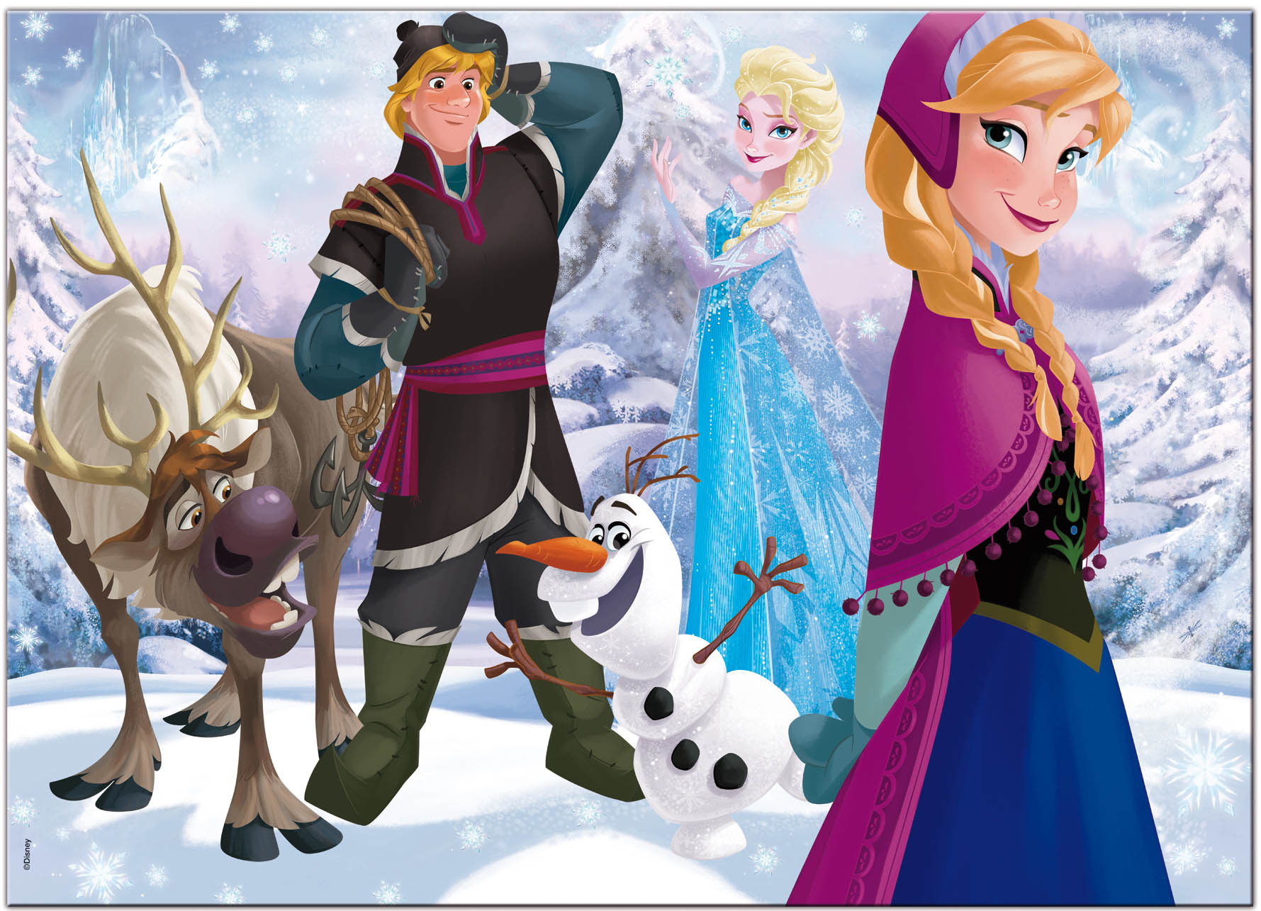 lisciani-disney-puzzle-double-face-maxi-floor-35-frozen image 2