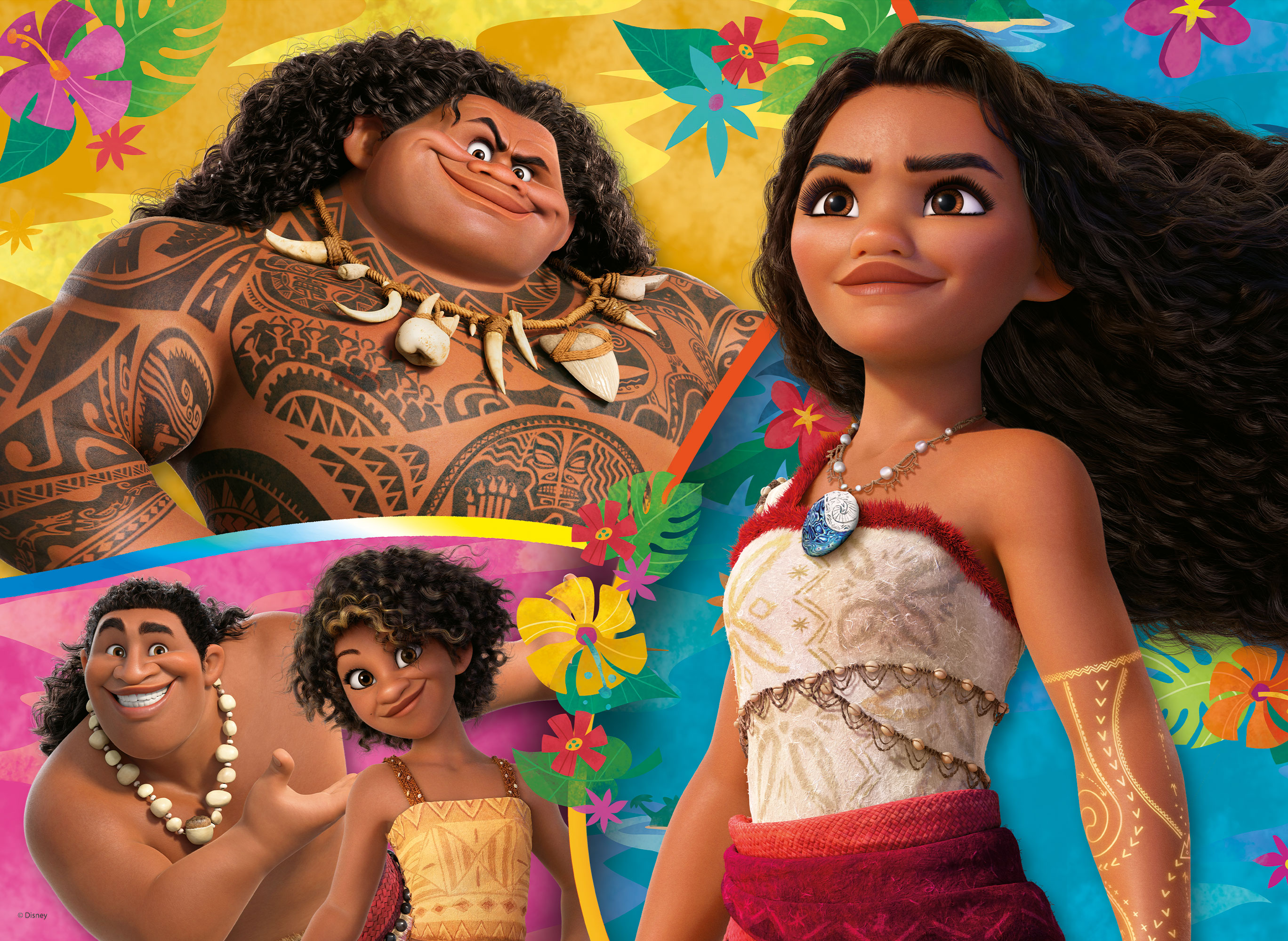 lisciani-disney-puzzle-double-face-maxifloor-24-oceania-2-vaiana image 2