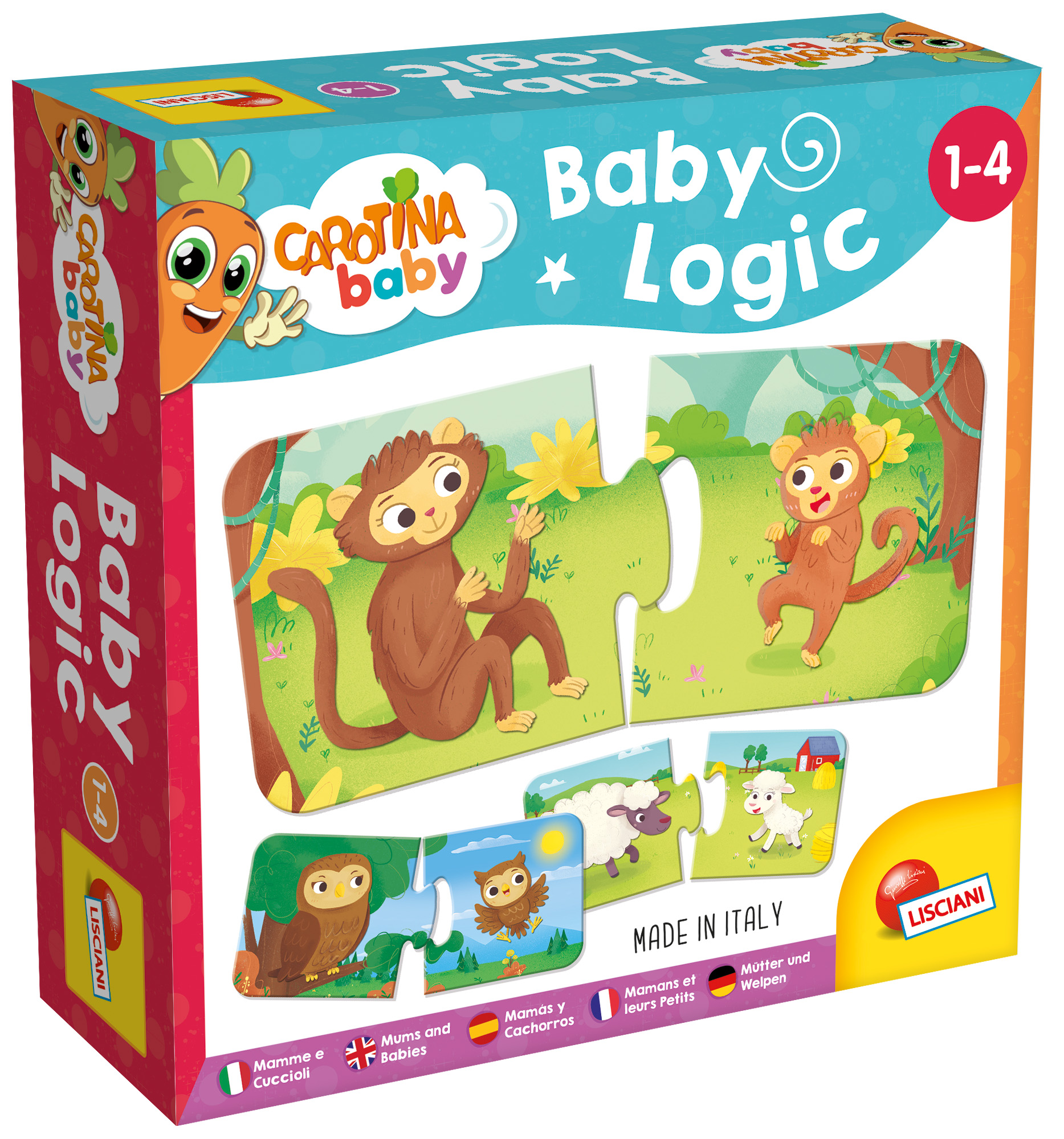 lisciani-carotina-baby-logic-mamme-e-cuccioli-jeu-d-association image 1