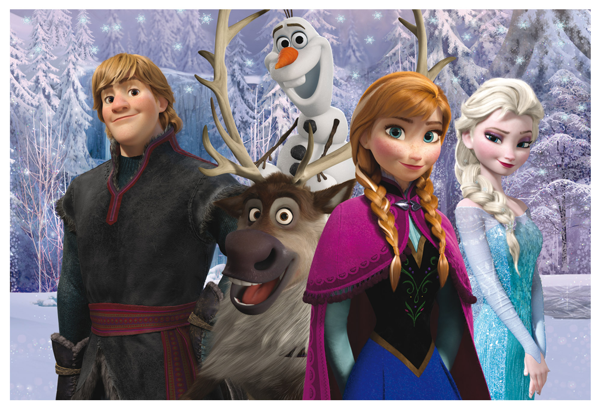 lisciani-disney-frozen-puzzle-double-face-plus-108-pi-ces-mes-amis-puzzle-colori image 2