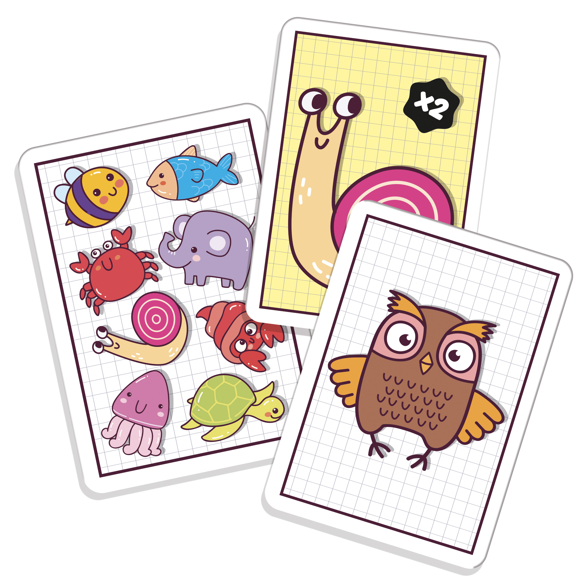 lisciani-ludoteca-le-carte-dei-bambini-schiaffo-jeu-de-cartes-rapidit-animaux image 2