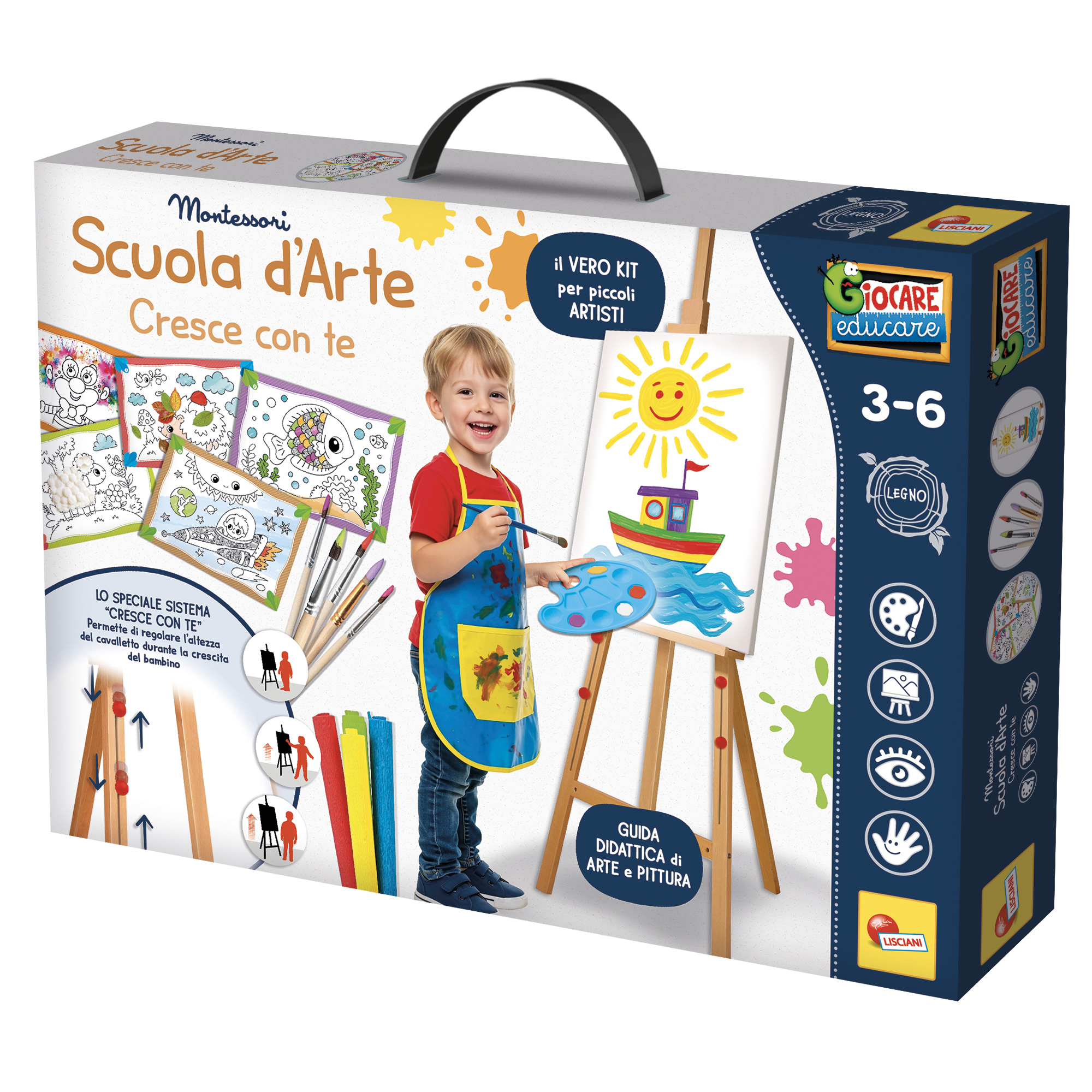 lisciani-montessori-scuola-d-arte-cresce-con-te-kit-artiste-complet image 2