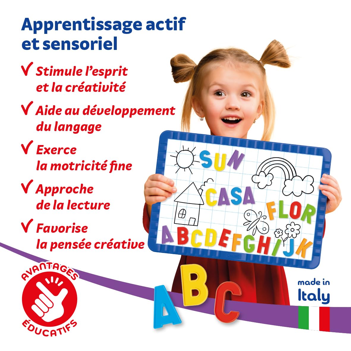 quercetti-lettres-magn-tiques-48-pi-ces-alphabet-enfant-4-ans image 3