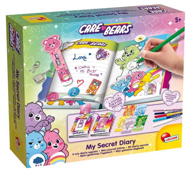 lisciani-care-bears-journal-intime-secret-my-secret-diary-motions image 1