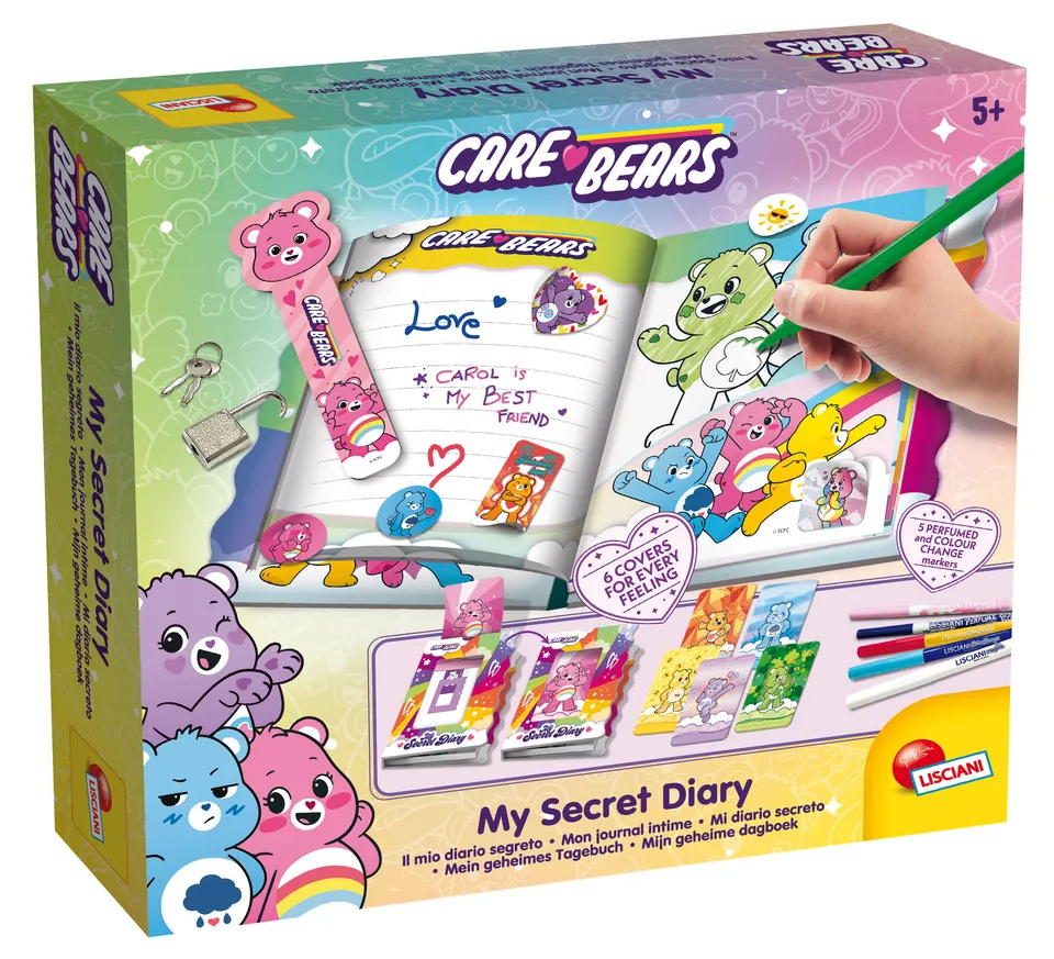 lisciani-care-bears-journal-intime-secret-my-secret-diary-motions image 1