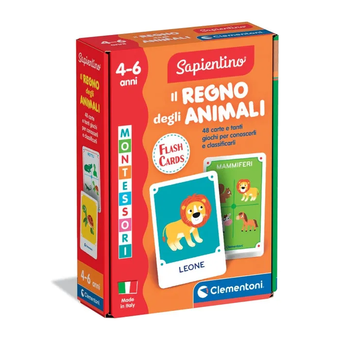 clementoni-sapientino-montessori-flashcards-il-regno-degli-animali-jeu-ducatif-4 image 1