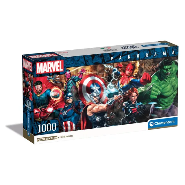 clementoni-the-avengers-puzzle-adulte-1000-pi-ces-98x33-cm image 1