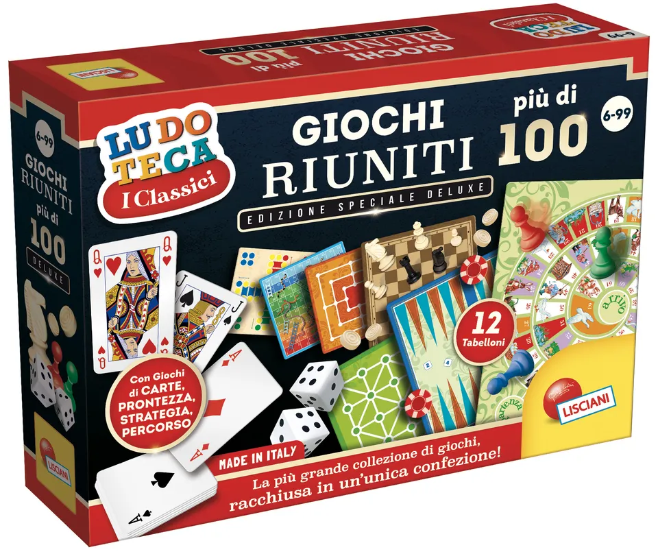lisciani-ludoteca-giochi-riuniti-plus-de-100-coffret-de-jeux-de-soci-t-classique image 1