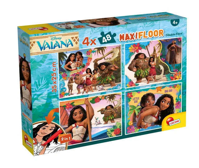 lisciani-disney-puzzle-maxifloor-4-x-48-vaiana-2 image 1