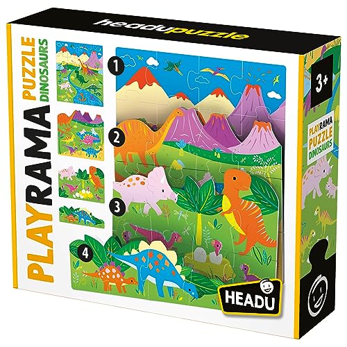 headu-playrama-puzzle-the-dinosaurs-puzzle-ducatif-3d-3-5-ans image 6
