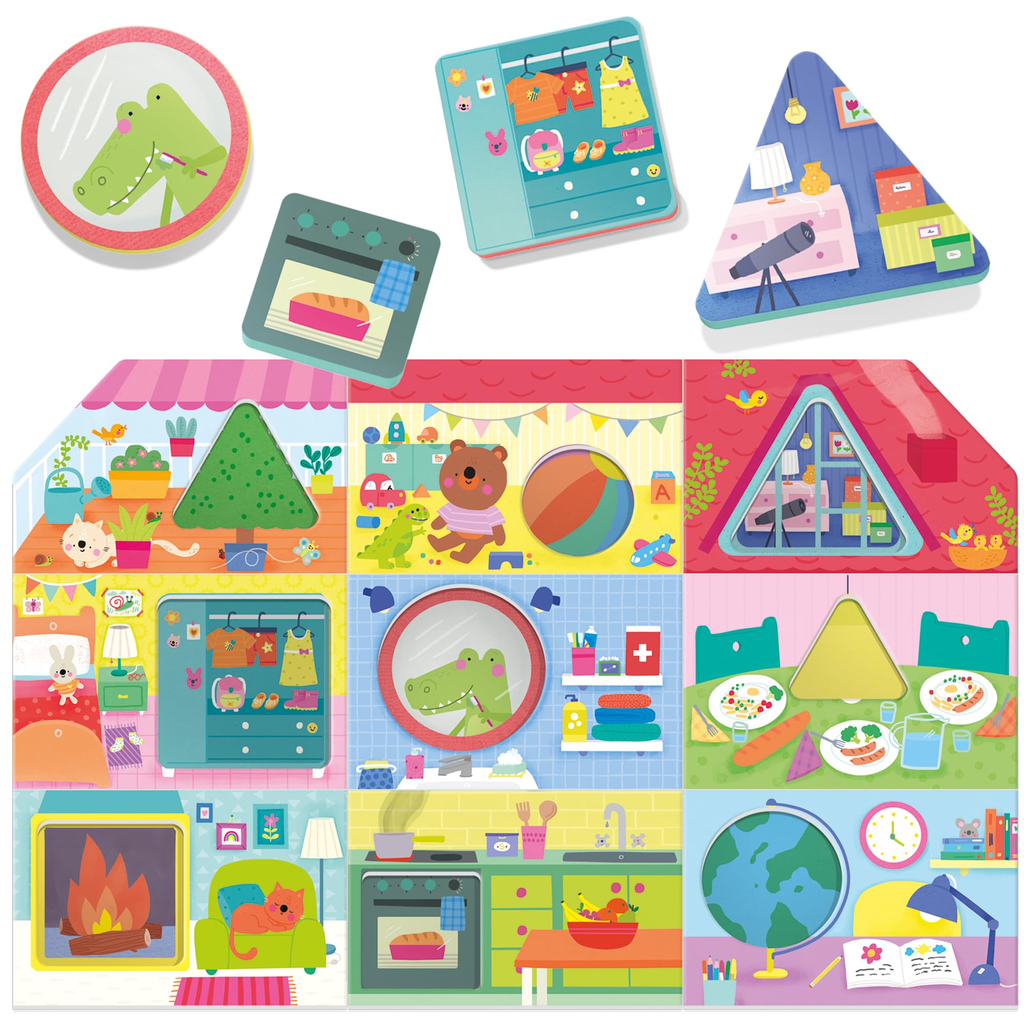headu-ma-premi-re-petite-maison-des-formes-montessori-jeu-d-encastrement-1-3-ans image 2