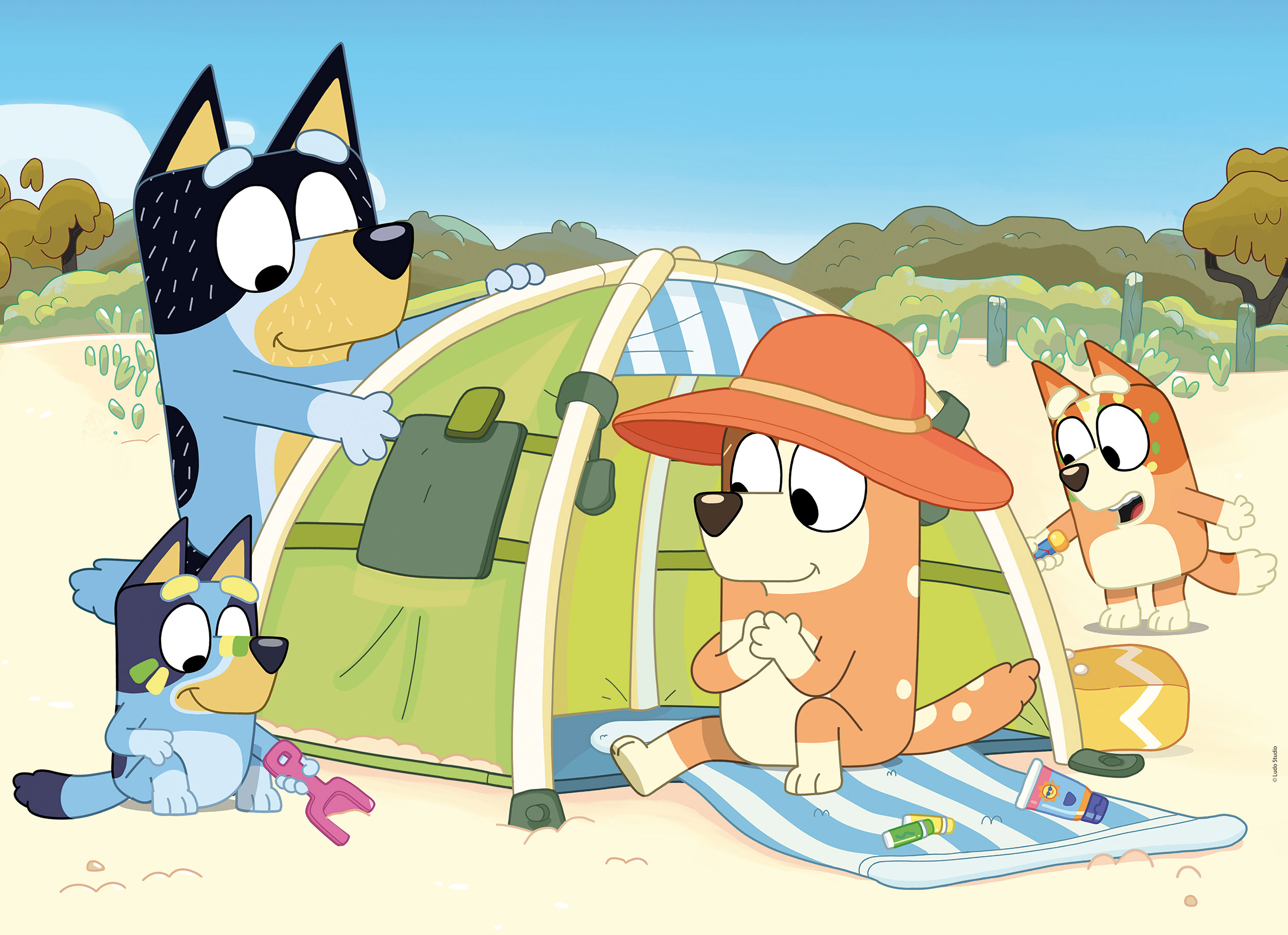 lisciani-bluey-eco-puzzle-df-24-pi-ces-colorier image 2
