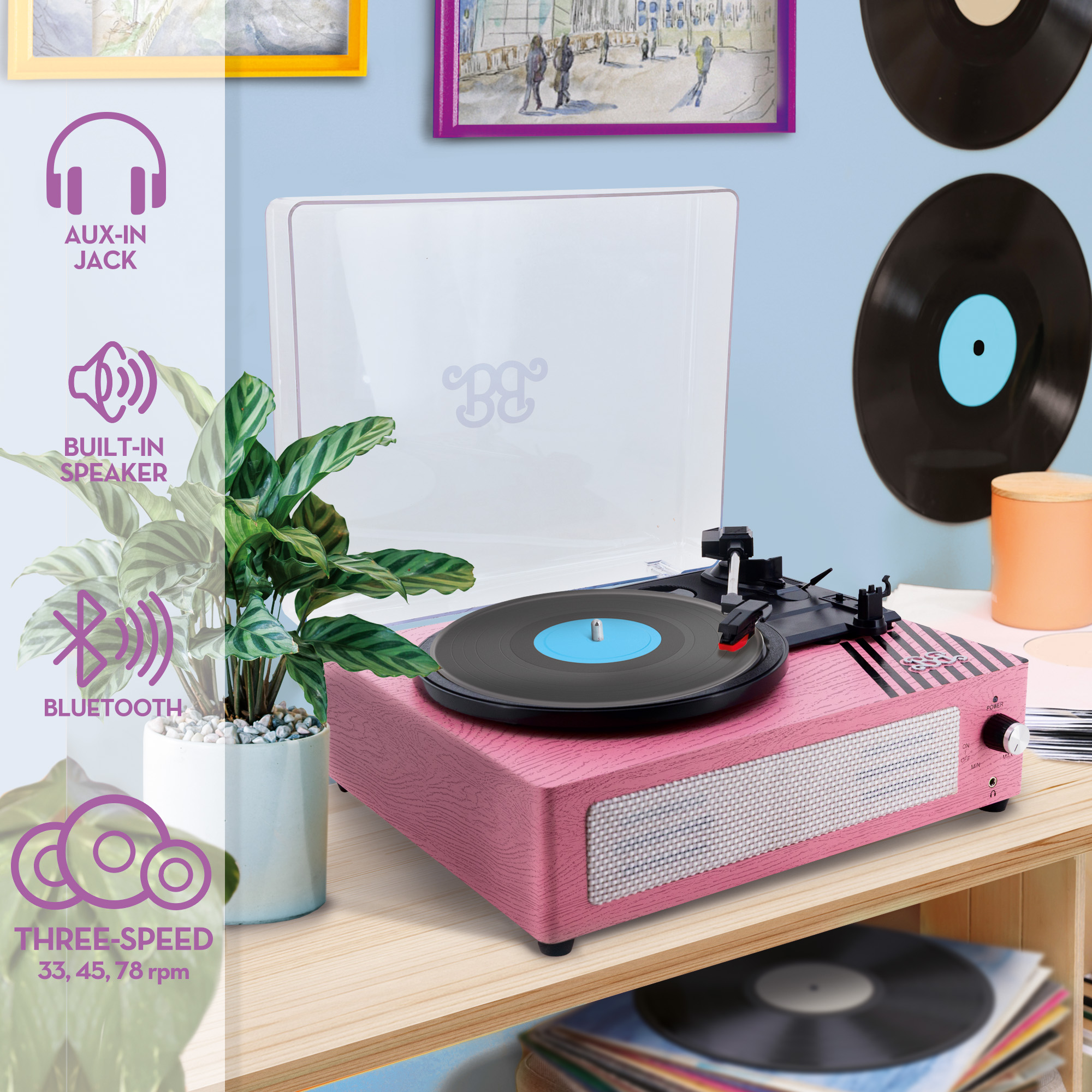 lisciani-barbie-vinyl-player-tourne-disque-vinyle image 2