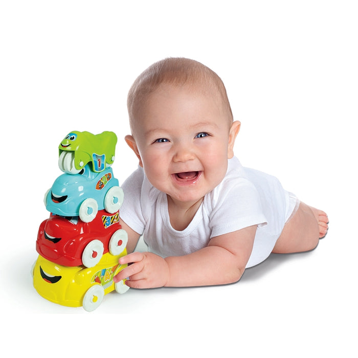 baby-clementoni-fun-vehicles-4-v-hicules-empiler-bus-camion-auto-moto-9-mois image 4
