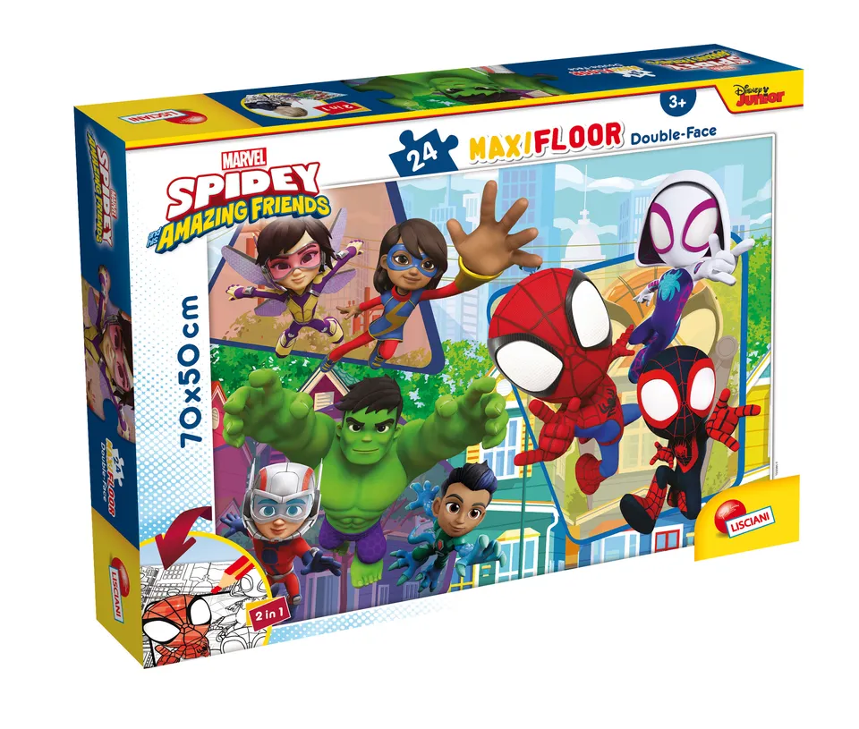 lisciani-marvel-puzzle-double-face-maxifloor-24-spidey image 1