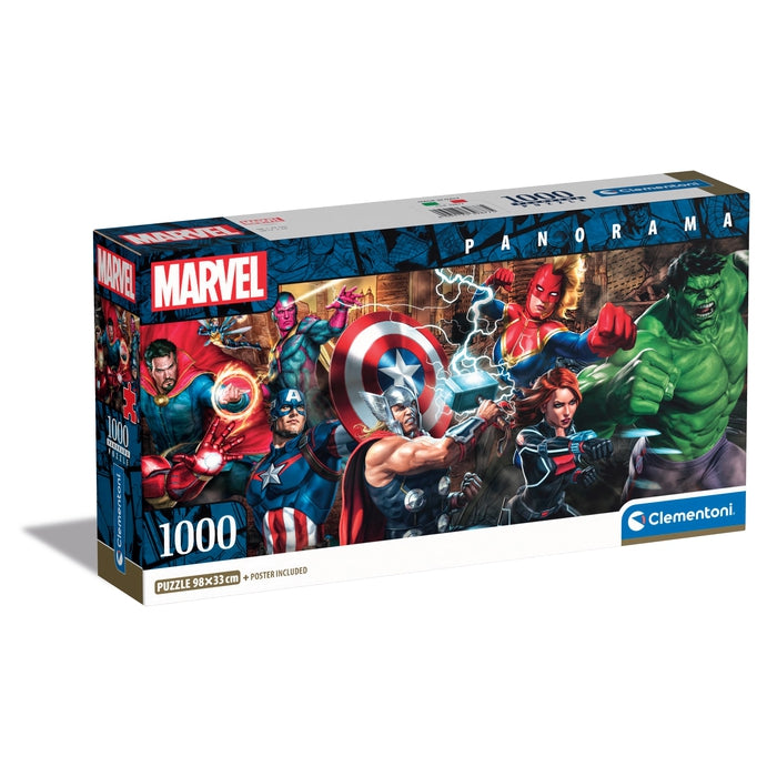 clementoni-the-avengers-puzzle-adulte-1000-pi-ces-98x33-cm image 1