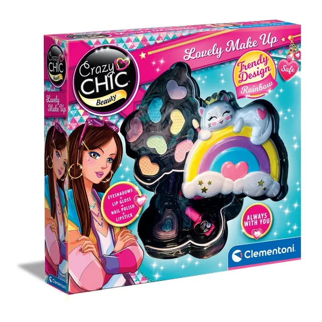 clementoni-crazy-chic-lovely-make-up-rainbow-trousse-maquillage-enfant image 1