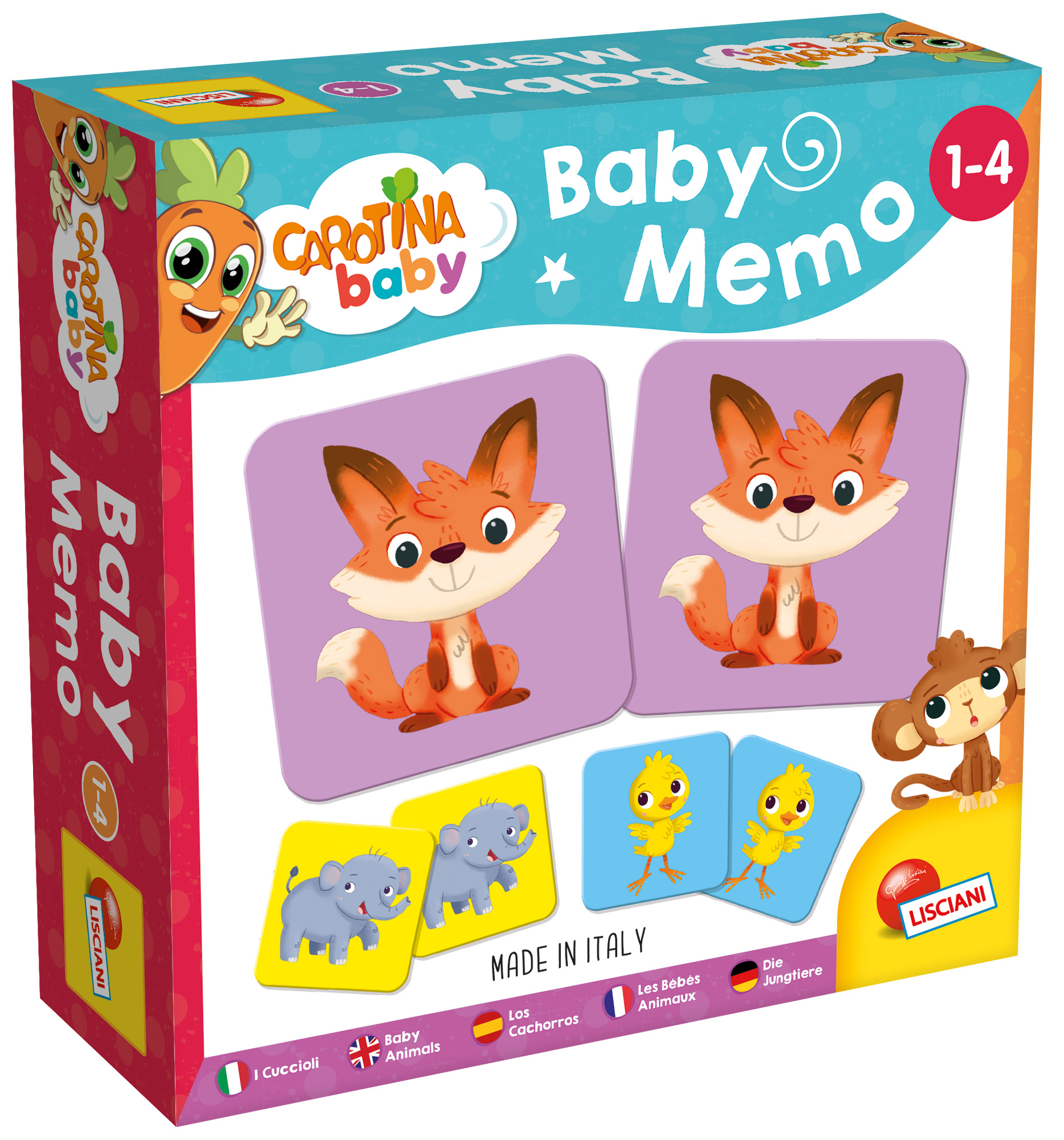 lisciani-carotina-baby-memo-cuccioli image 1
