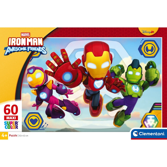 clementoni-iron-man-and-his-awesome-friends-puzzle-60-maxi-pi-ces image 4