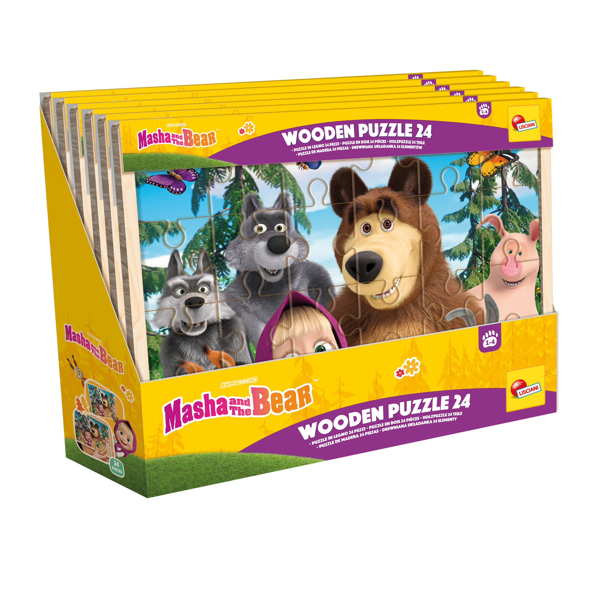 lisciani-masha-puzzle-en-bois-24-pi-ces-cadre image 4