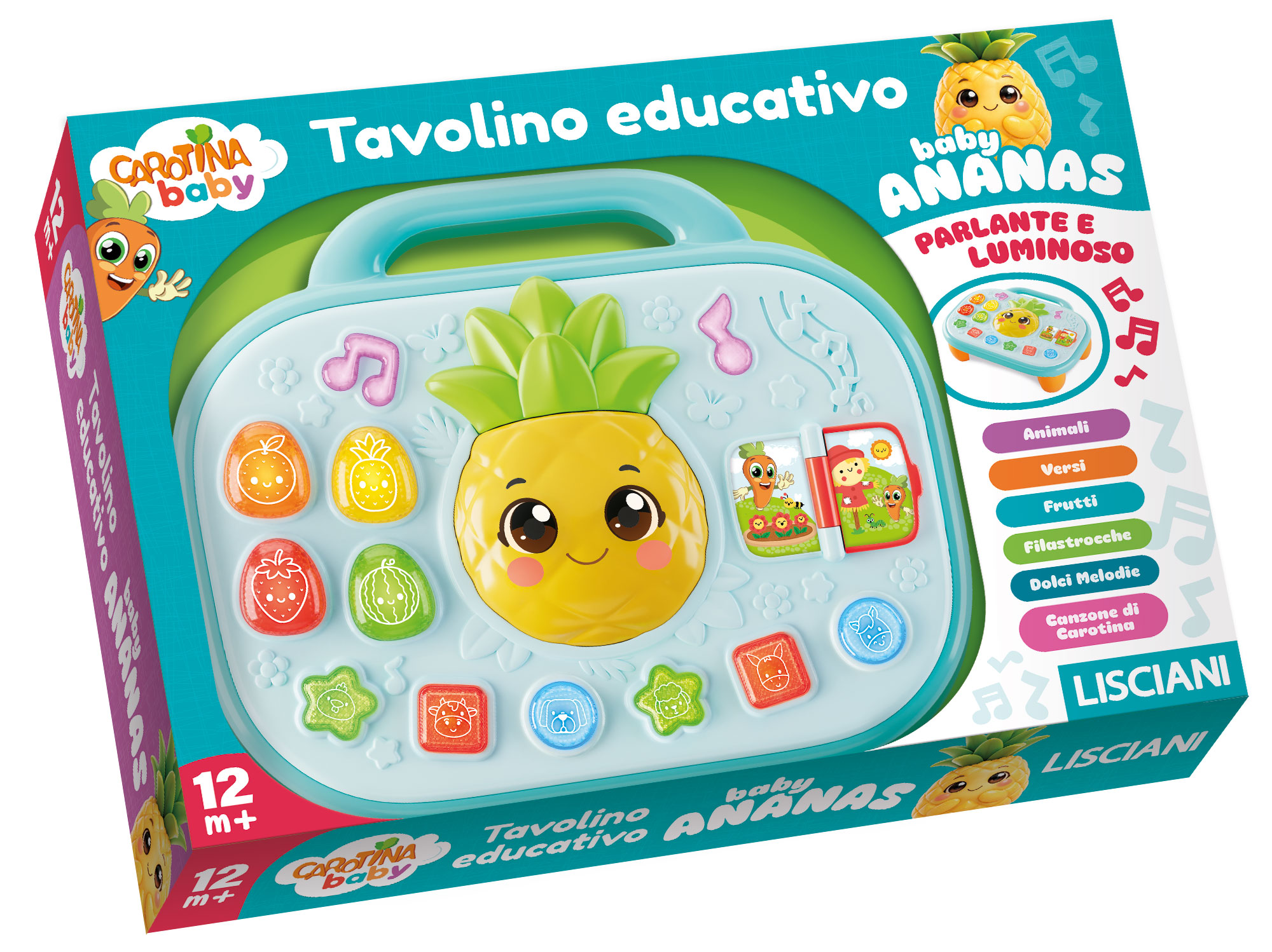 lisciani-carotina-baby-tavolino-baby-ananas-interactif image 2