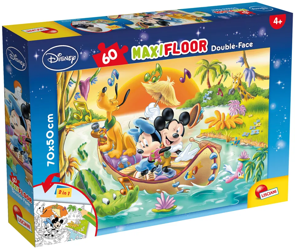 lisciani-disney-maxi-floor-60-mickey-puzzle-double-face-60-pi-ces image 1