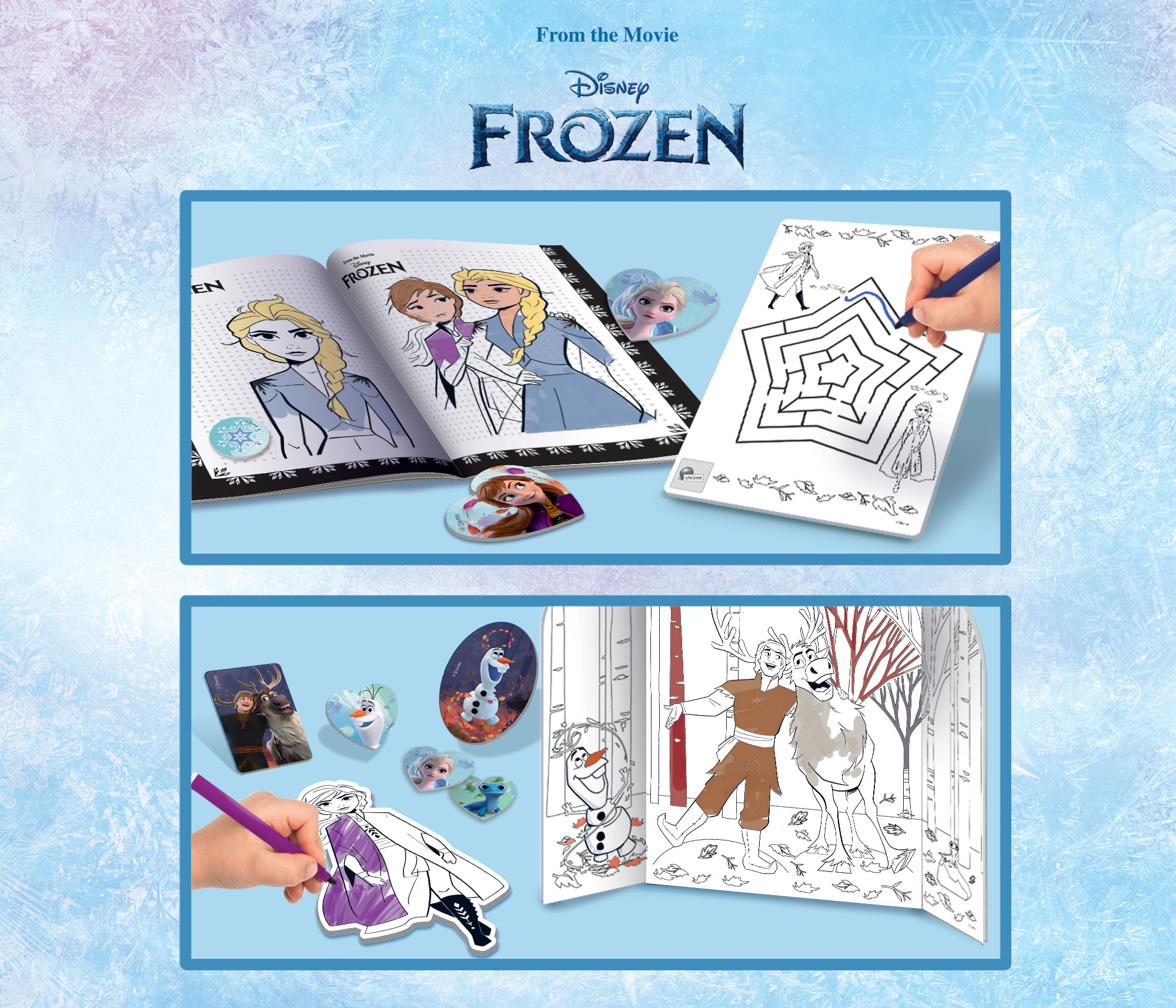 lisciani-frozen-zainetto-colouring-and-drawing-school-sac-dos-cole-de-dessin-et- image 5