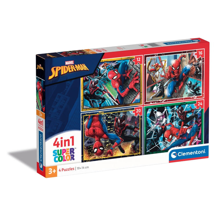 clementoni-spider-man-puzzle-enfant-4-en-1-12-16-20-24-pi-ces image 1