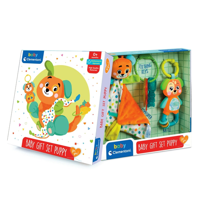 baby-clementoni-coffret-naissance-chiot-doudou-hochet-cl-s-de-dentition image 2