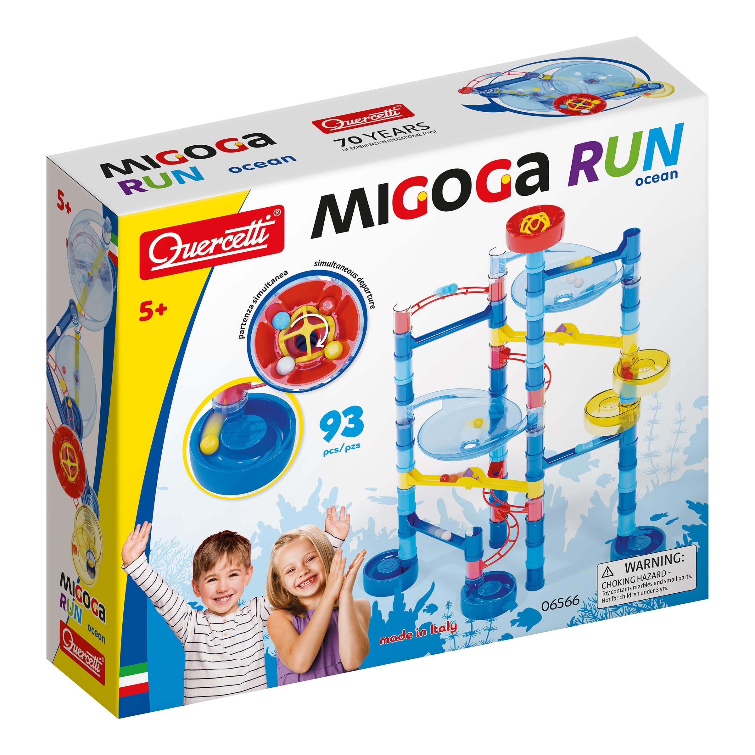 quercetti-migoga-ocean-marble-run-spinning-circuit-billes-4-ans image 1