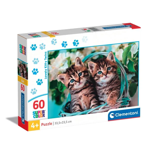 clementoni-lovely-kitty-twins-puzzle-60-pi-ces image 1