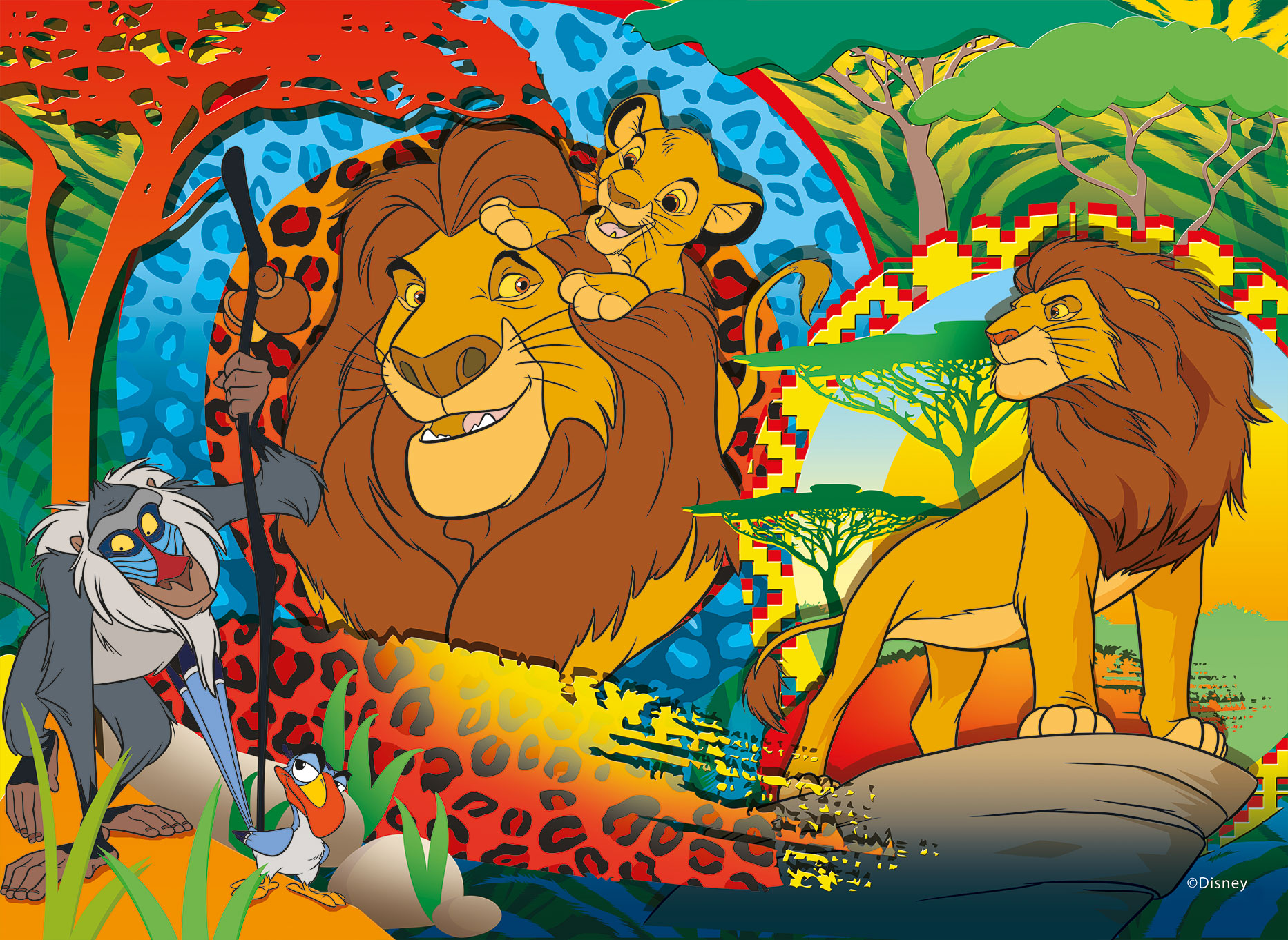 lisciani-disney-puzzle-double-face-maxifloor-4-x-48-classic-misto image 3