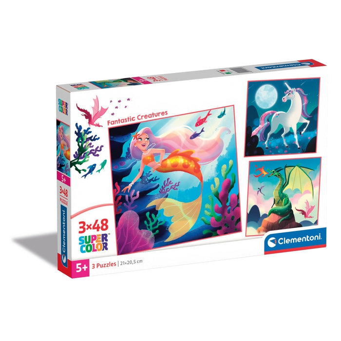clementoni-fantastic-creatures-3-puzzles-48-pi-ces image 1