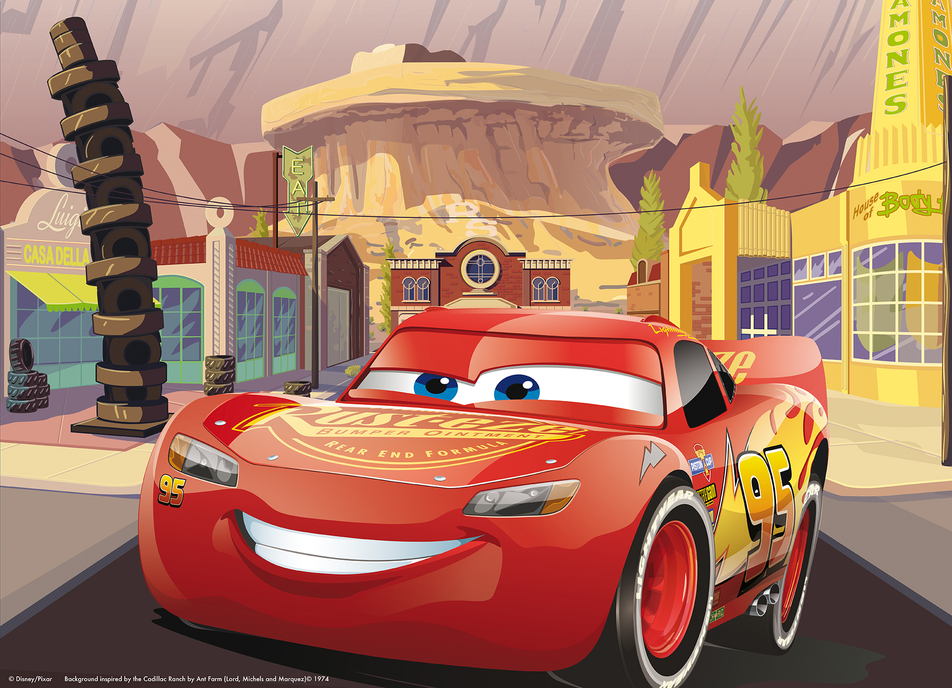 lisciani-disney-puzzle-double-face-maxi-floor-35-cars-3-go-go-go image 2