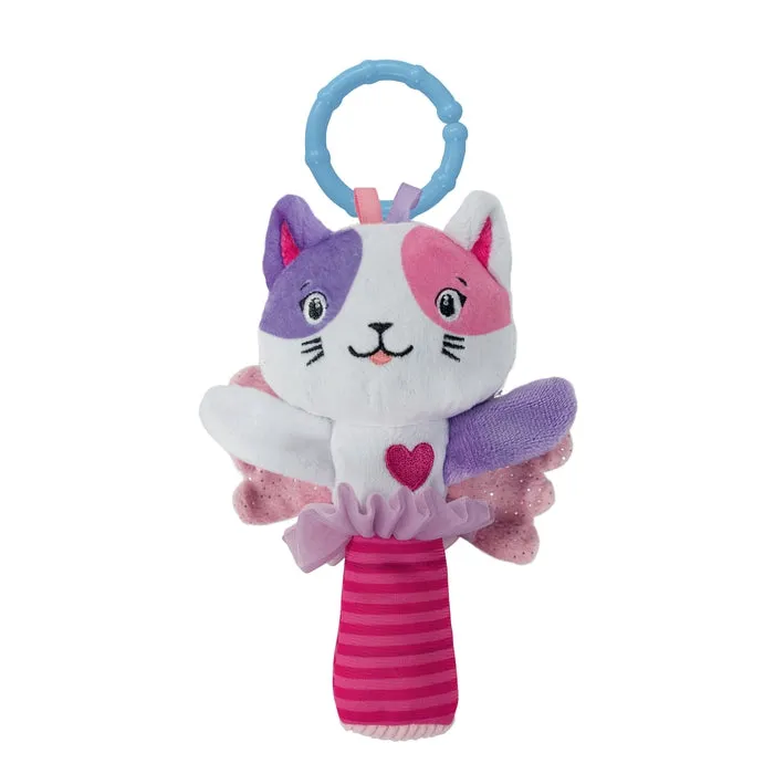 clementoni-baby-lovely-soft-cat-rattle-hochet-peluche-chat-0-mois image 1