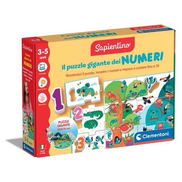 clementoni-sapientino-il-puzzle-gigante-dei-numeri-puzzle-de-sol image 1