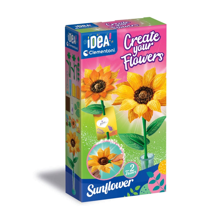 clementoni-create-your-flowers-tournesol-kit-cr-atif-fleurs-en-papier image 1