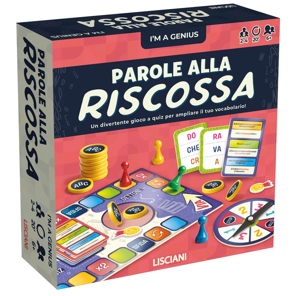 lisciani-i-m-a-genius-parole-alla-riscossa-jeu-de-quiz-vocabulaire-italien image 1