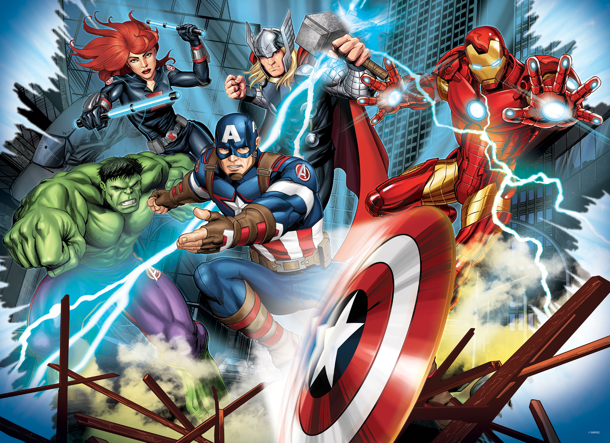 lisciani-marvel-puzzle-double-face-maxi-floor-150-avengers image 2