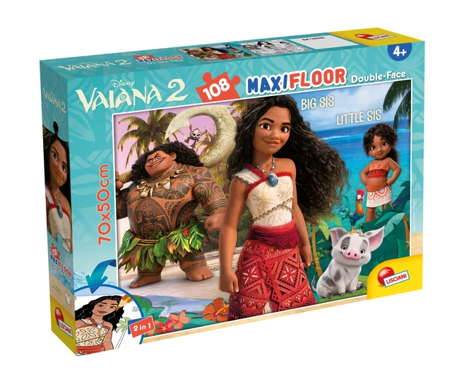 lisciani-disney-puzzle-df-maxi-floor-108-oceania-2-puzzle-sol-vaiana image 1