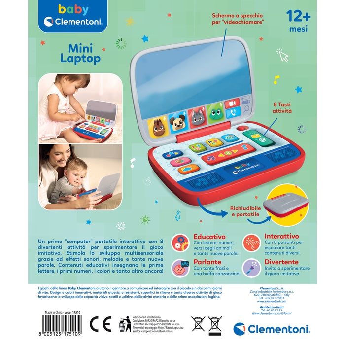 baby-clementoni-mini-laptop-ordinateur-d-imitation-sans-cran-1-an image 6