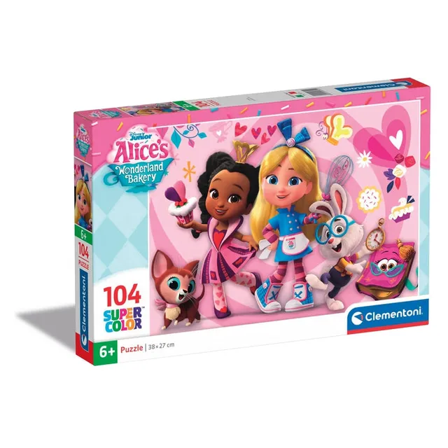 clementoni-puzzle-disney-alice-s-wonderland-bakery-104-pi-ces-enfants image 1