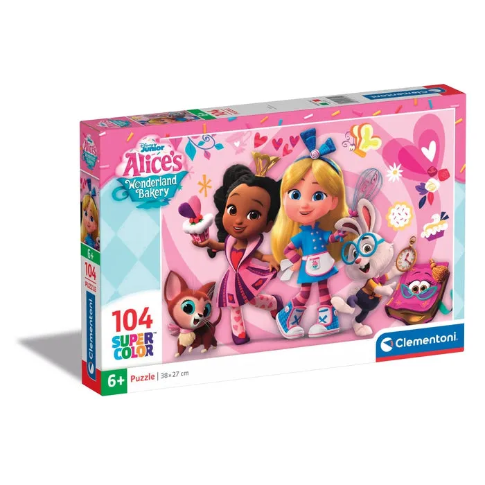 clementoni-puzzle-disney-alice-s-wonderland-bakery-104-pi-ces-enfants image 1
