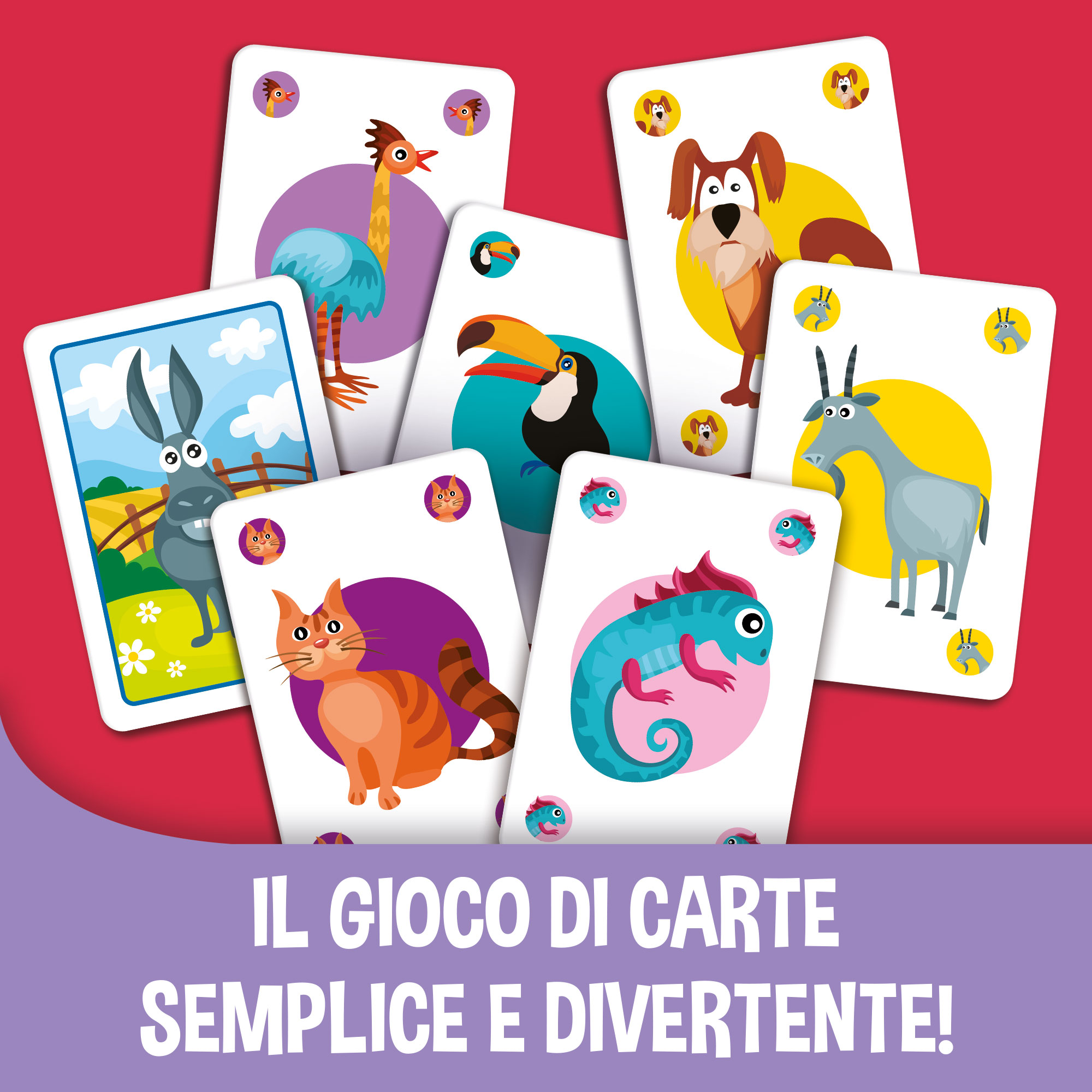 lisciani-ludoteca-le-carte-dei-bambini-asino-jeu-de-cartes image 3