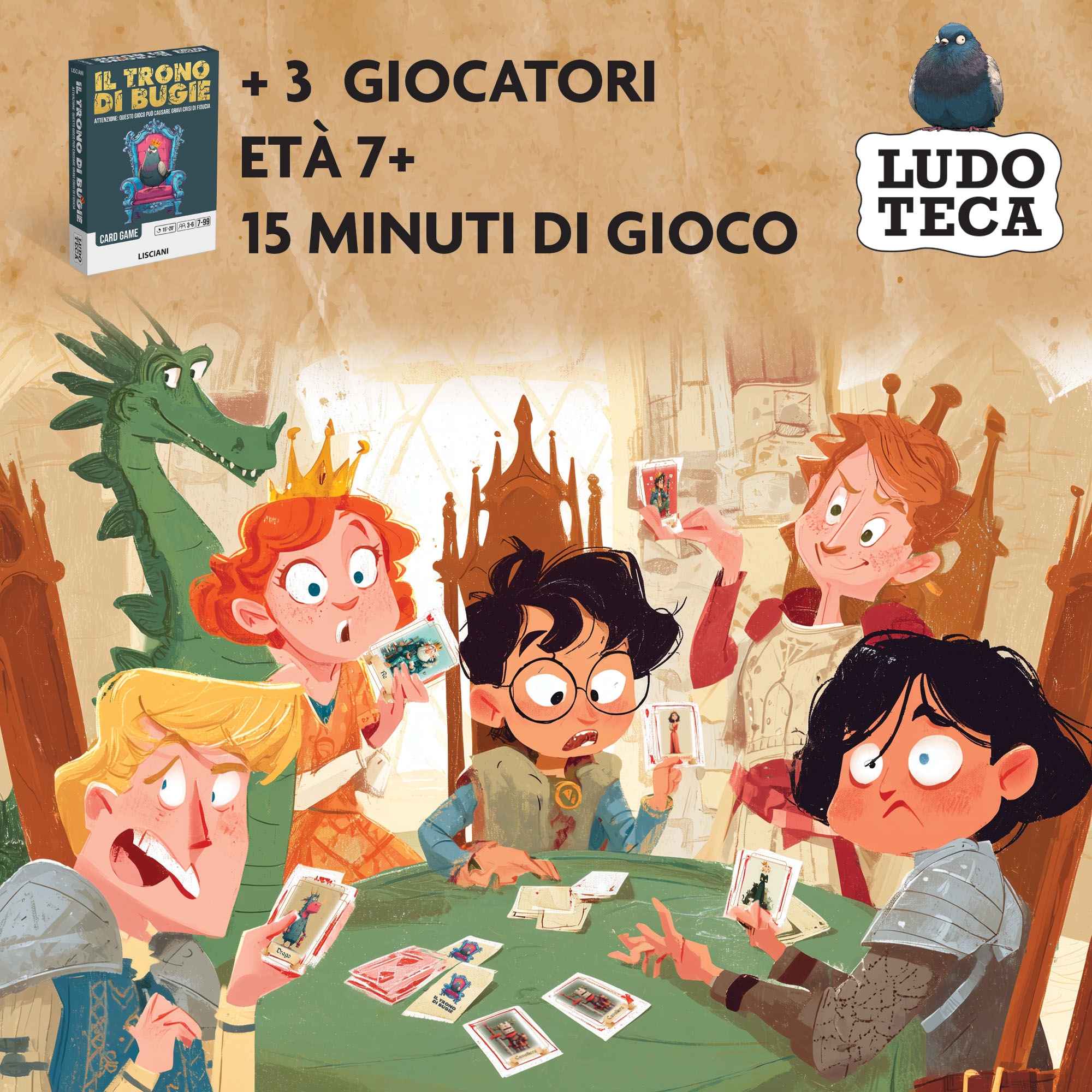 lisciani-ludoteca-card-game-trono-di-bugie-jeu-de-bluff image 3