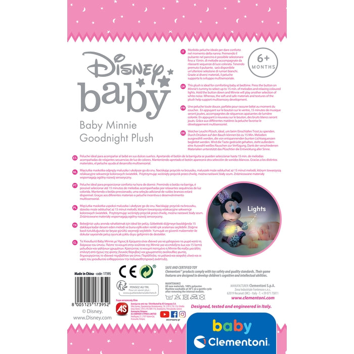 clementoni-disney-baby-minnie-goodnight-peluche-interactive-musicale-et-lumineus image 6
