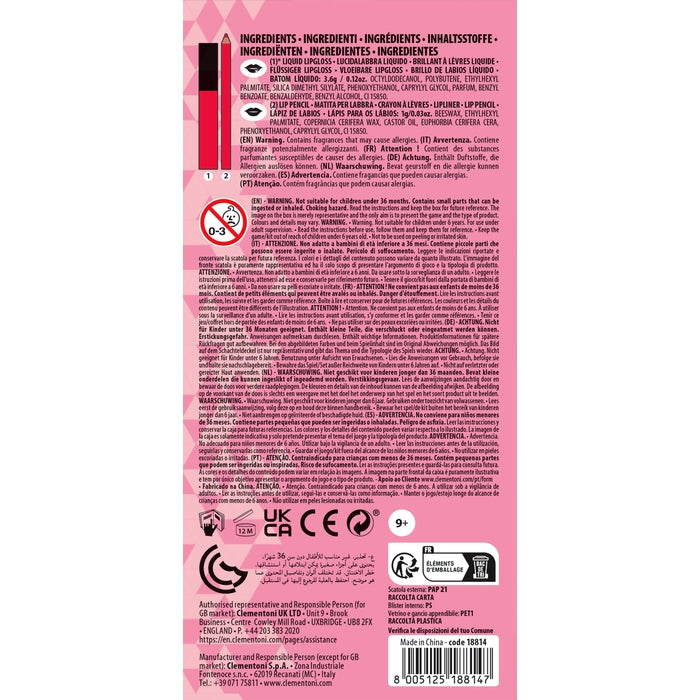 clementoni-crazy-chic-teen-lipgloss-pencil-party-queen-mini-kit-maquillage image 5