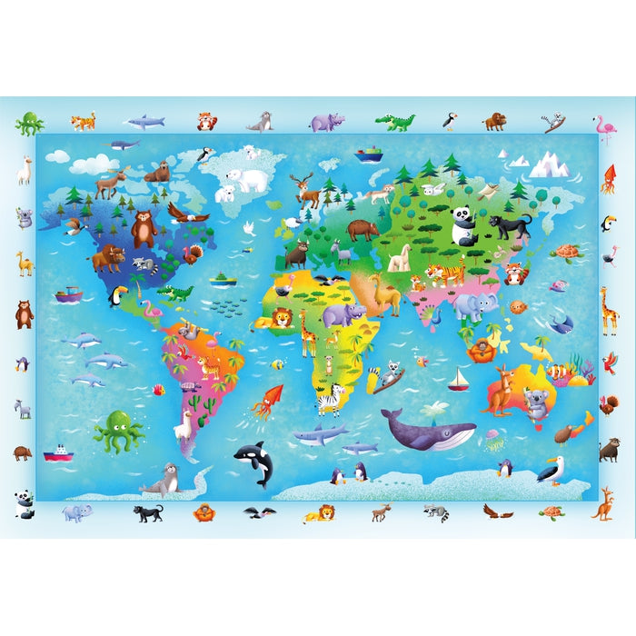 clementoni-wildlife-map-puzzle-enfant-60-pi-ces-maxi image 2