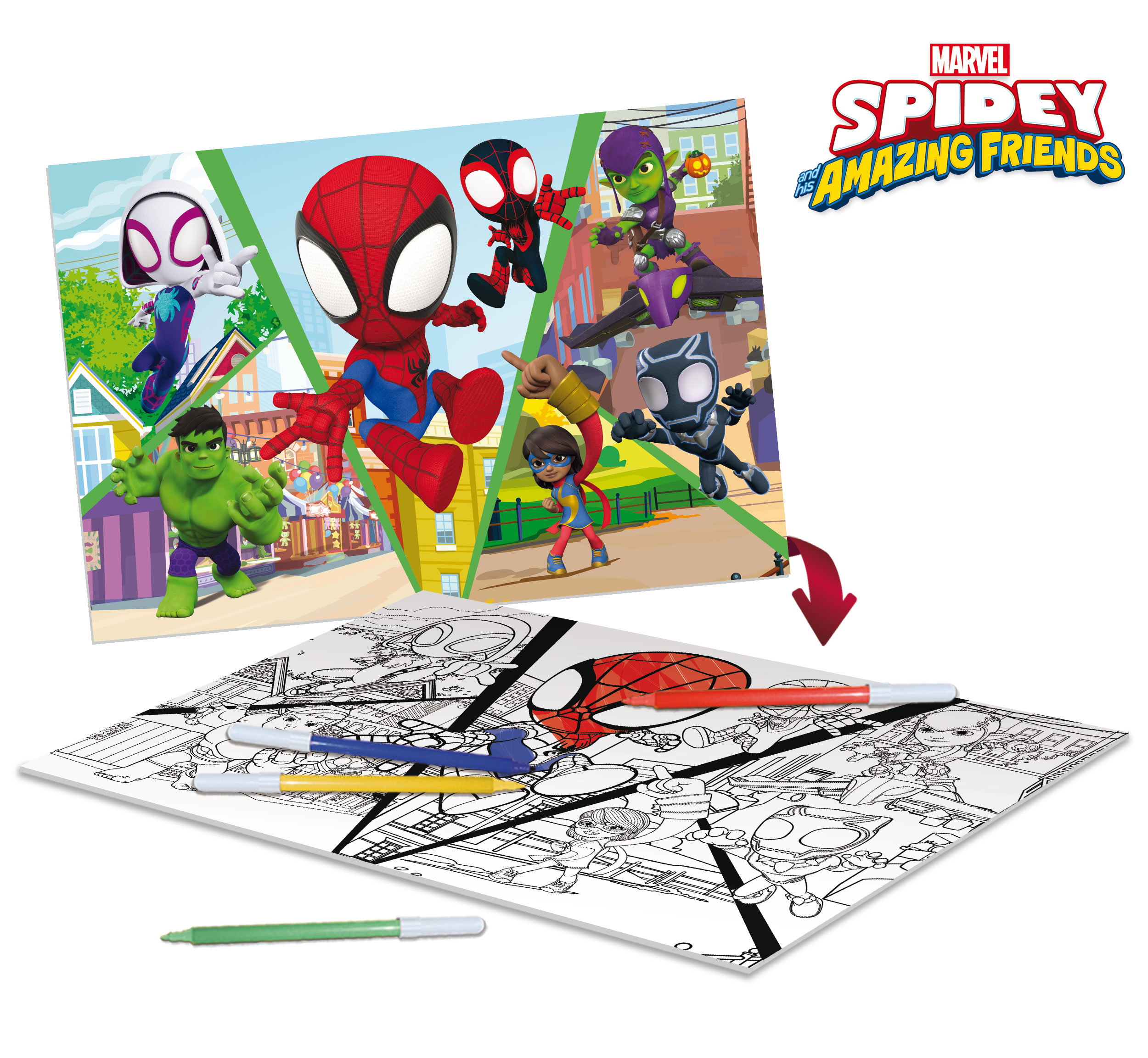 lisciani-marvel-puzzle-double-face-plus-24-spidey-let-s-challenge image 4