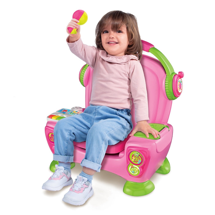 clementoni-baby-fauteuil-canta-suona-e-balla-rose-centre-d-activit-s-musical image 3